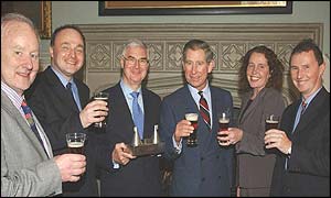 Prince Charles with the all-party beer group
