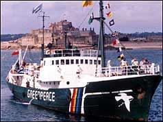 Greenpeace ship the Rainbow Warrior