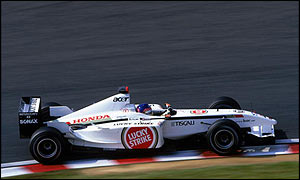 Jacques Villeneuve at the 2002 Japanese Grand Prix