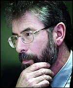 Sinn Fein president Gerry Adams
