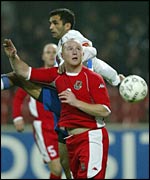 Wales striker John Hartson