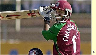 Handerpaul plays the ball through the off side