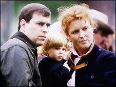 Duke and Duchess of York with Princess Beatrice