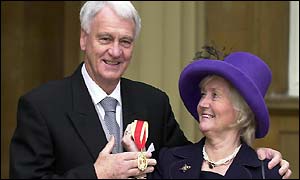Sir Bobby Robson and wife Elsie
