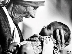 Mother Teresa and child