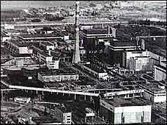 Aerial view of Chernobyl