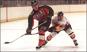 Scottish Eagles in action against Nottingham Panthers
