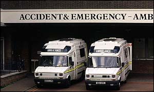Ambulances at hospital