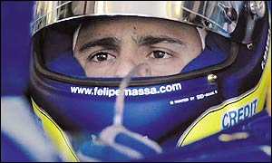 Felipe Massa in Sauber's colours last season