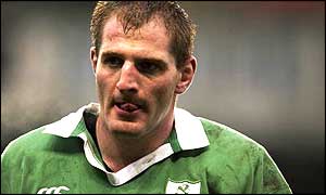 Gary Longwell who had to retire with a shoulder injury in the 26th minute