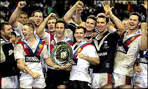 The Great Britain team are overjoyed with their historic win over New Zealand