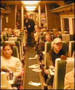 Photo of derailed train by BBC's Andrew Walker