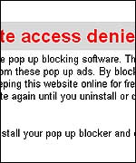 Screengrab of Anti-Leech warning