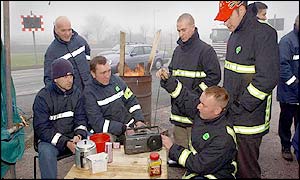 Picket line in Manchester