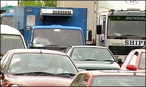 Long delays build up at peak times