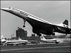 Concorde on maiden flight