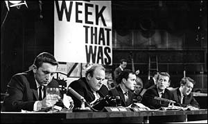 David Frost, Roy Kinnear, Kenneth Cope, Lance Percival and Willie Rushton