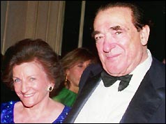 Robert Maxwell with his wife Elizabeth