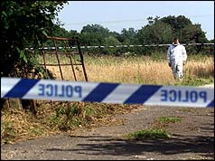 Photo of the area where Sarah Payne's body was discovered