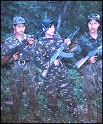 Female Naga rebels