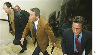 Joerg Haider, after agreeing to stay as Carinthia governor