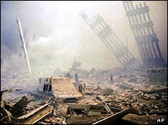 Devastation at Ground Zero, New York