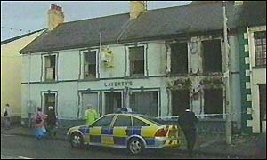 Laverty's bar was extensively damaged in the attack
