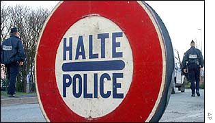 Police forces control the Lesquin transport centre in Northern France