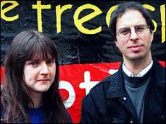 Anti-McDonalds activists Helen Steel and Dave Morris