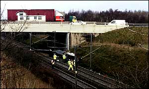 Selby rail crash site
