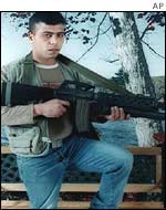 Photograph of Palestinian militant leader Alah Sabbagh