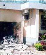 Burnt down offices of ThisDay newspaper in Kaduna