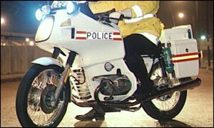 Police motorcycle