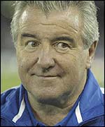 Terry Venables smiles