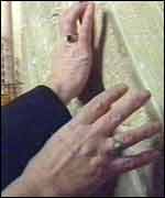 Feeling the columns at Norwich Cathedral