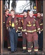 Striking firefighters