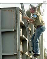 A UN arms inspector at the al-Dora plant