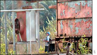 A UN arms inspector at the al-Dora plant
