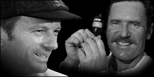 Steve Waugh and Allan Border