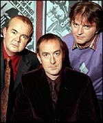 Ian Hislop, Angus Deayton and Paul Merton