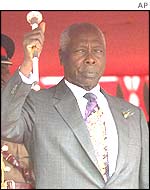 Kenyan President Daniel Arap Moi 