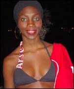 Katie Walker's designs being modelled at the launch