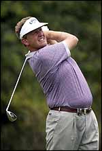 Colin Montgomerie in action in Sun City