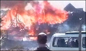 Still from amateur video moments after the attack