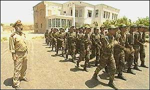 New recruits in training for Ismail Khan's new army