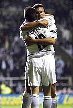 Harry Kewell and Mark Viduka are team-mates at club and international level