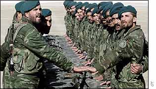 Afghan soldiers at their graduation ceremony in Kabul pledge allegiance 