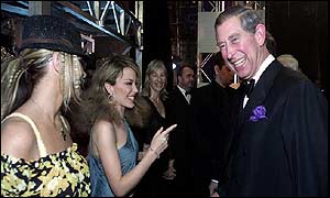 Anastacia, Kylie Minogue and Prince Charles