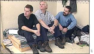 The three men awaiting trial