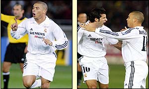 Ronaldo scores the opening goal for Real after 13 minutes